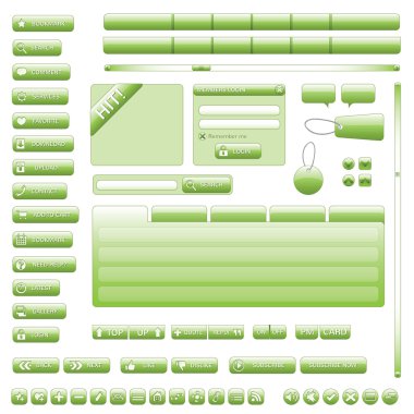 Arabirim öğeleri Web sitesi (yeşil)