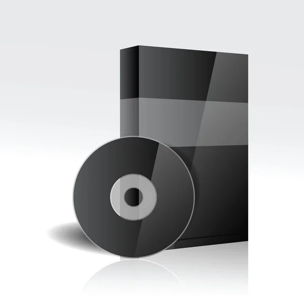 Caja de DVD o CD — Vector de stock