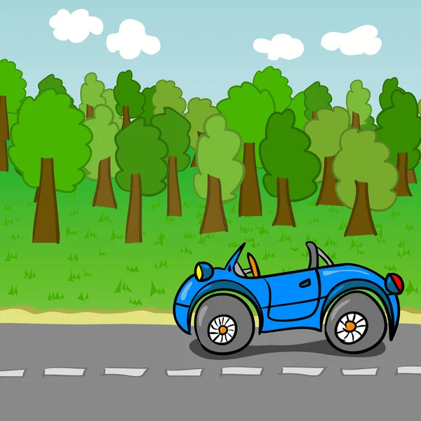Coloridos coches de dibujos animados — Vector de stock