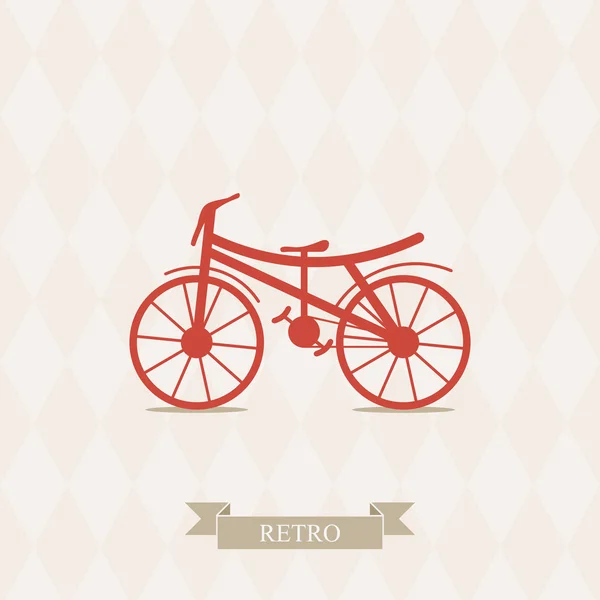 Retro-Illustration Fahrrad. — Stockvektor