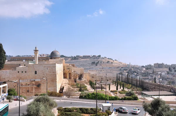 Antyczny cmentarz na Górze Oliwnej. Jerozolima — Zdjęcie stockowe