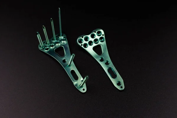 Instrumentos Cirúrgicos Para Osteossíntese Caso Fraturas Ósseas — Fotografia de Stock