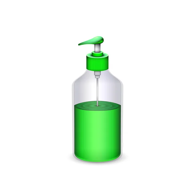 Botol sabun cair terisolasi - Stok Vektor