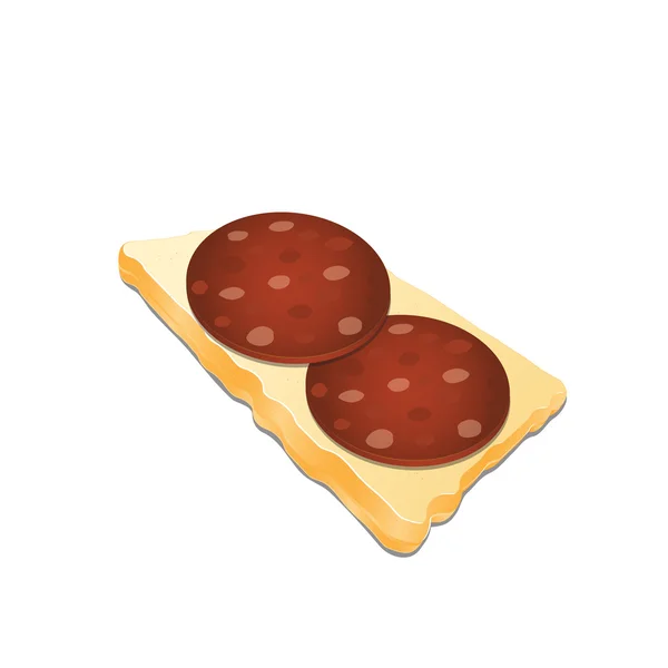 Sándwich — Vector de stock