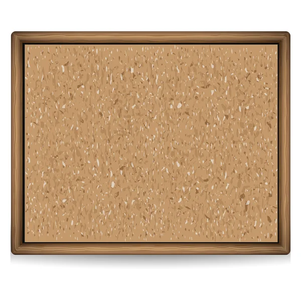 Blank cork board — Stock Vector