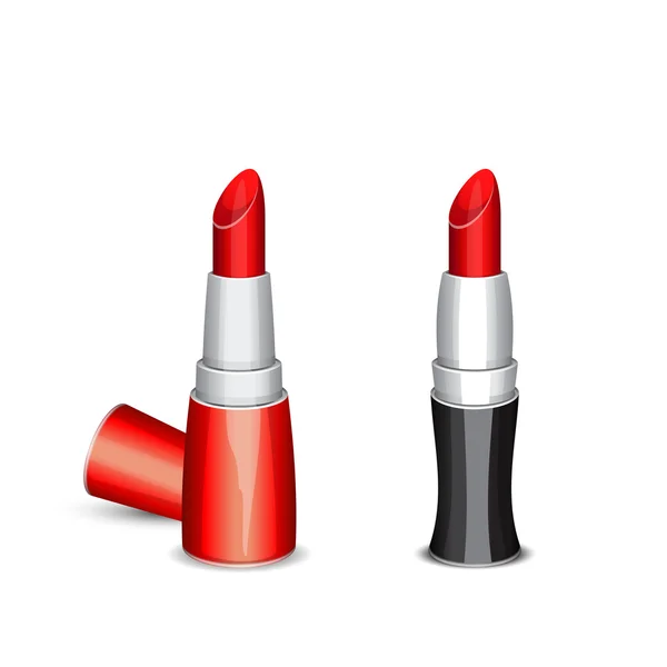 beyaz zemin üzerine kırmızı ruj