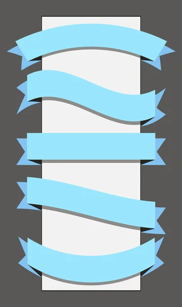 Πρότυπο banner κορδέλα — Διανυσματικό Αρχείο