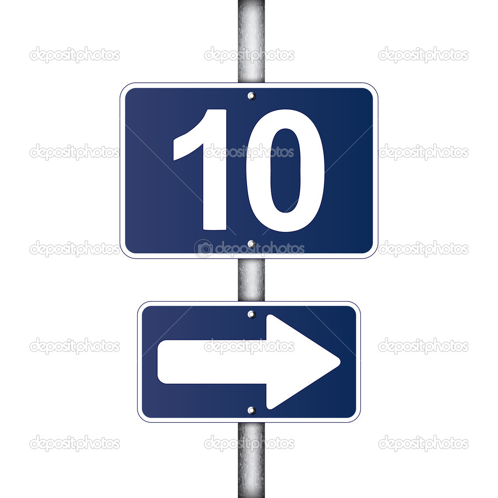 ten kilometer sign