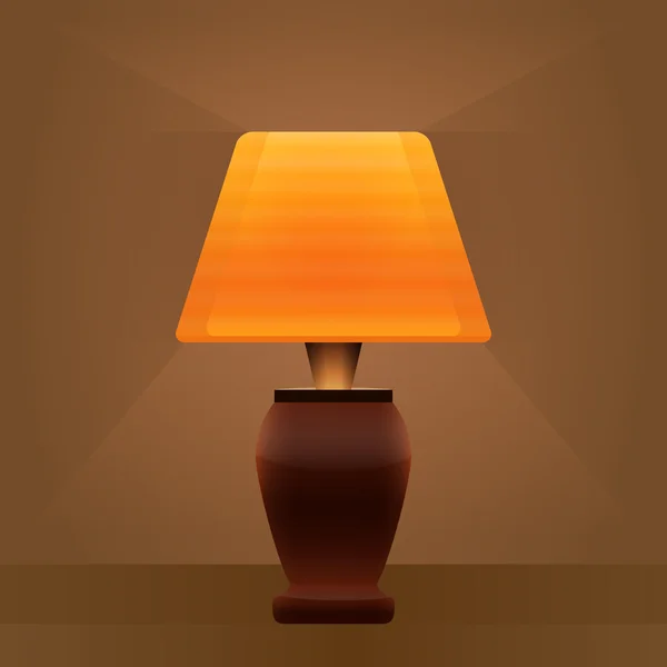 Masa lambası açık kahverengi renkli