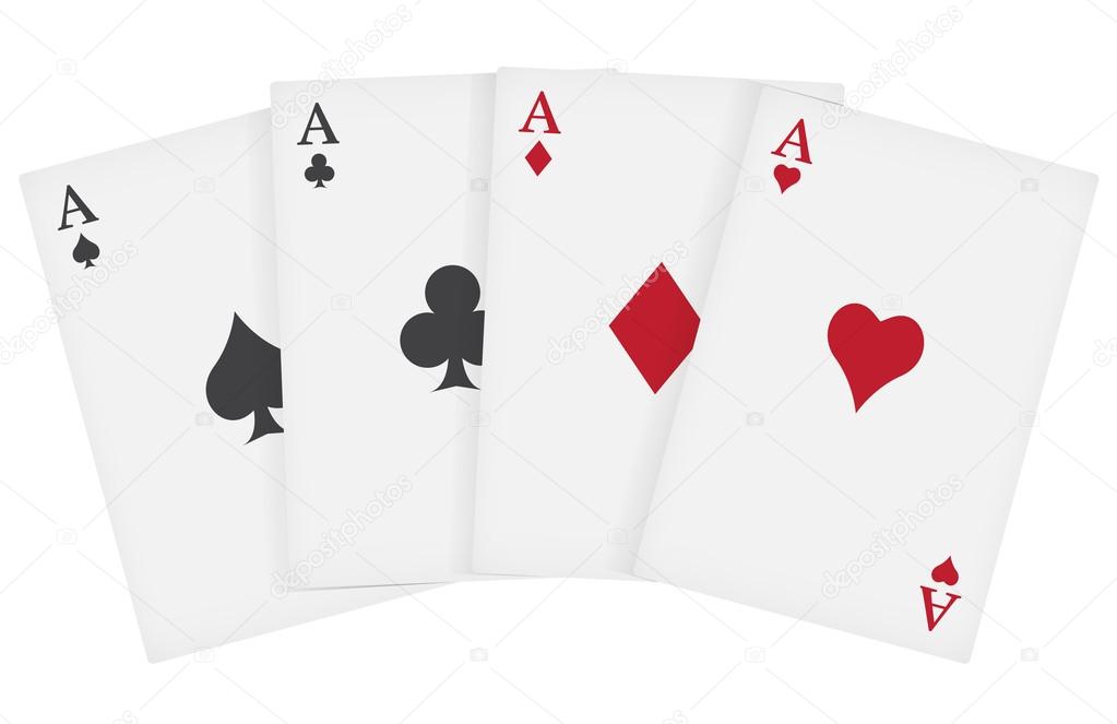 aces playing cards suits