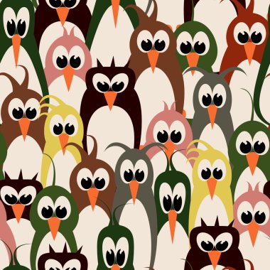 kuş duvar kağıdı seamless modeli