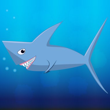 mavi deniz içinde köpekbalığı