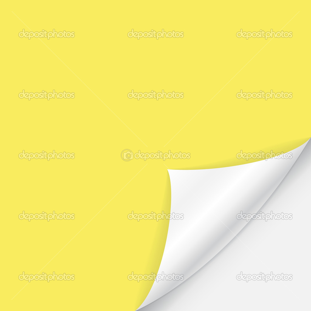 curved sheet of paper