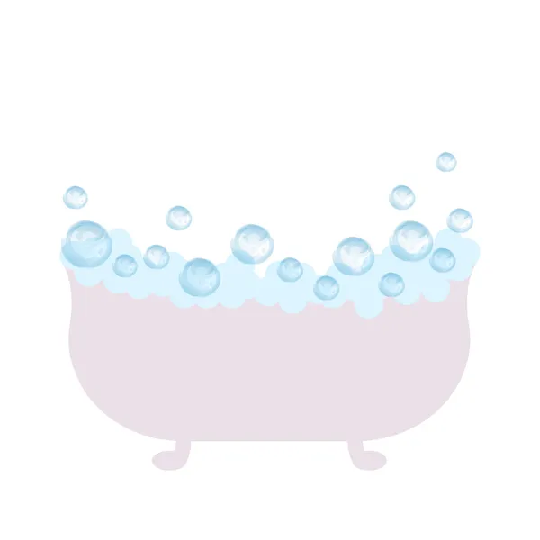 Baño con espuma — Archivo Imágenes Vectoriales
