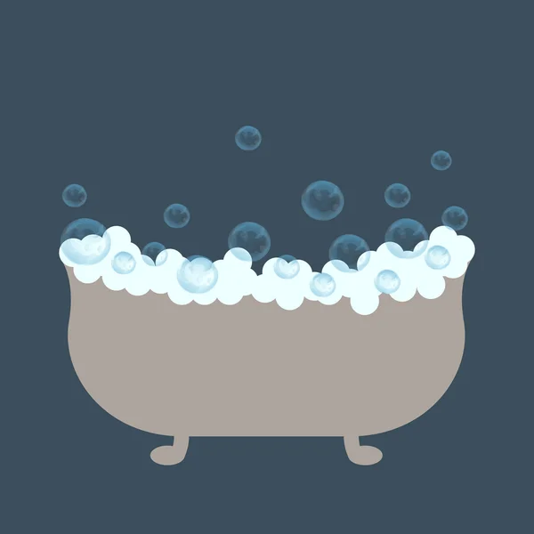 Baño con espuma — Archivo Imágenes Vectoriales