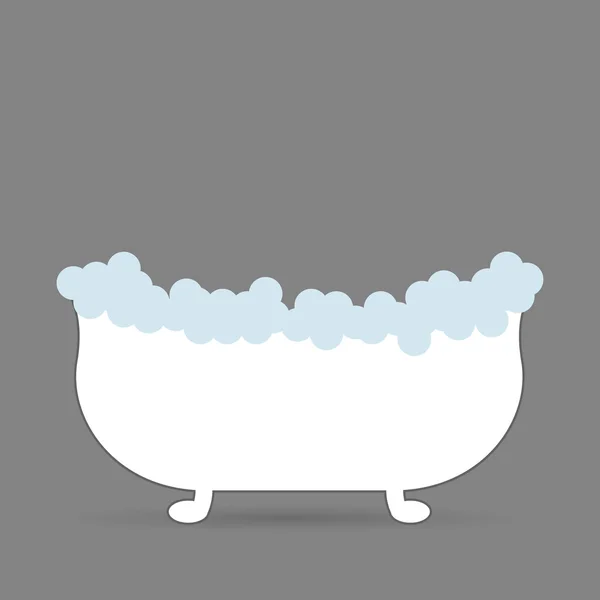 Baño con espuma — Vector de stock