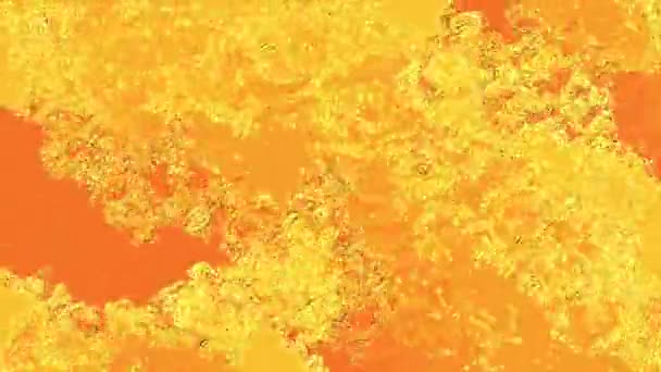 Yellow Abstract Bubbles Background — Stock Video