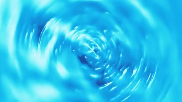 Абстрактная Вода Циркулирует Спирали Анимационный Фон — стоковое видео