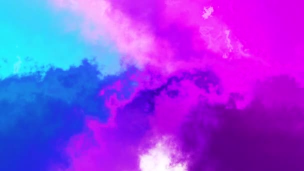 Aquarellfarbe Breitet Sich Aus Looping Animation Hintergrund Krawattenfärbestil — Stockvideo