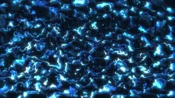 Fondo Bucle Abstracto Destellos Azules Brillan Mueven — Vídeos de Stock