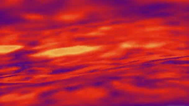波のある赤い水 ループアニメーションの背景 — ストック動画