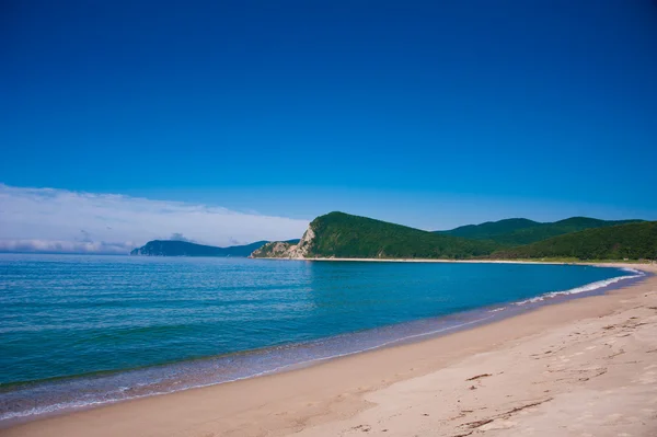 Eenzaam strand — Stockfoto