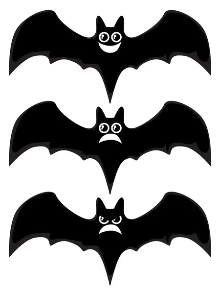 Cartoon bats — Stock Vector