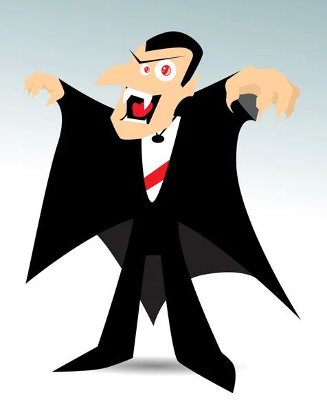 Vampiro de dibujos animados — Vector de stock