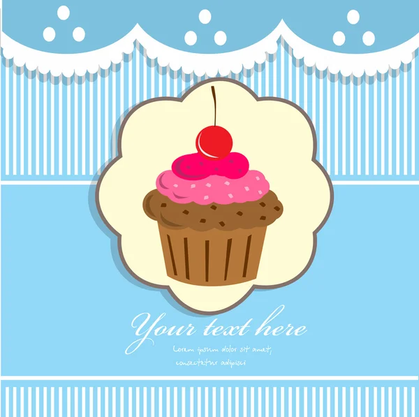 Cupcake Hintergrund — Stockvektor