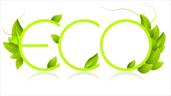 Eco-ikonen — Stock vektor