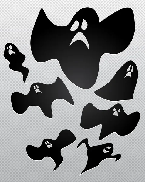 Set of ghosts — Stock Vector