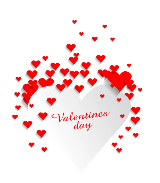 San Valentín fondo del corazón — Archivo Imágenes Vectoriales