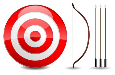 Arrows and target clipart