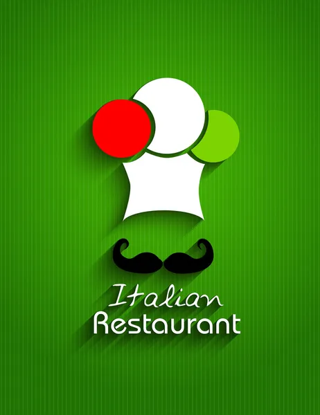 Speisekarte italienischer Restaurants — Stockvektor