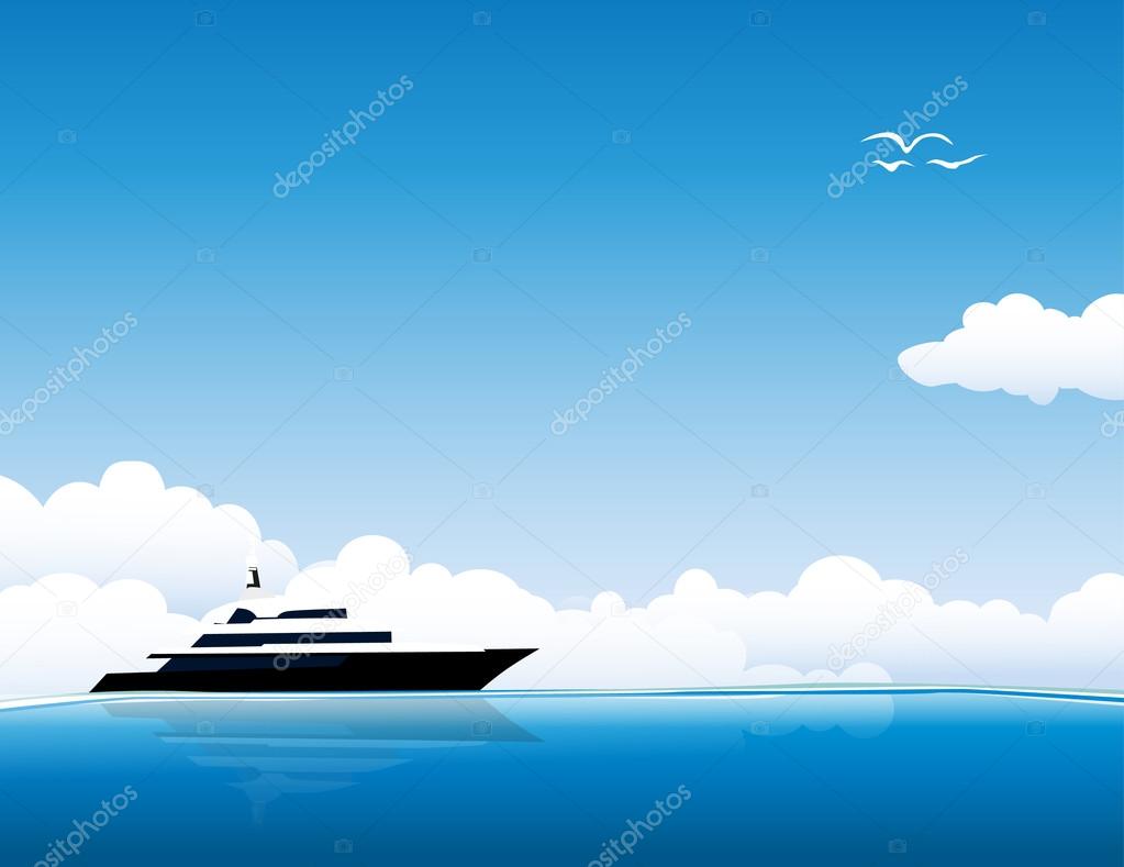 Yacht on sea