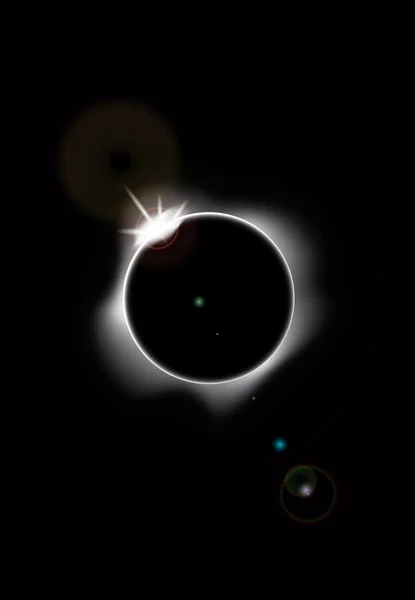 Solar eclipse — Stock Vector