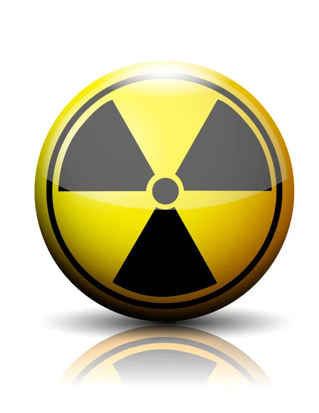 Icono nuclear — Vector de stock