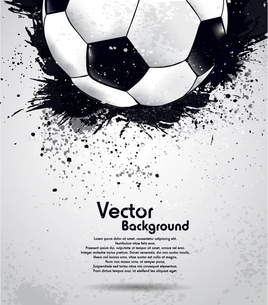 Grunge ποδόσφαιρο μπάλα φόντο Εικονογράφηση Αρχείου