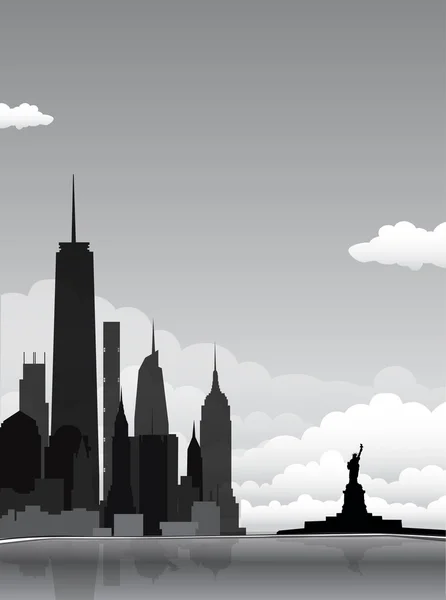New york achtergrond — Stockvector