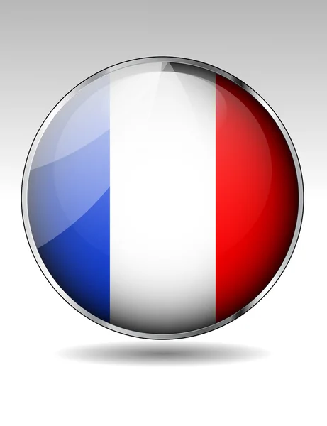 Γαλλικό κουμπί σημαίας — Διανυσματικό Αρχείο