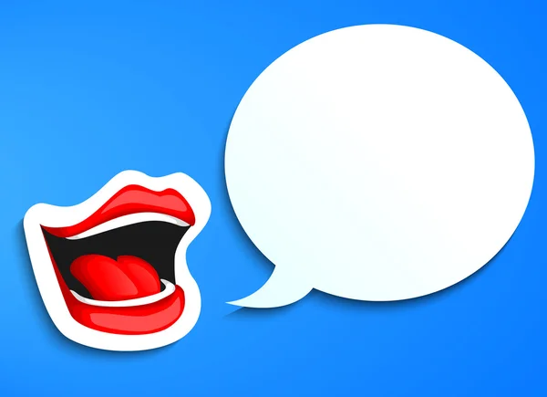 Hablando boca — Archivo Imágenes Vectoriales