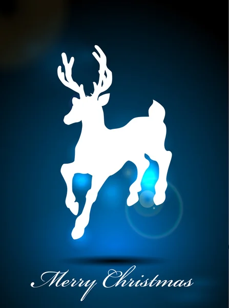 Christmas reindeer background — Stock Vector