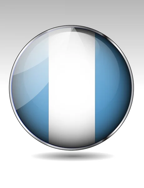 Guatemala flag button — Stock Vector