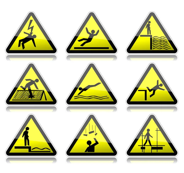 Warning signs — Stock Vector