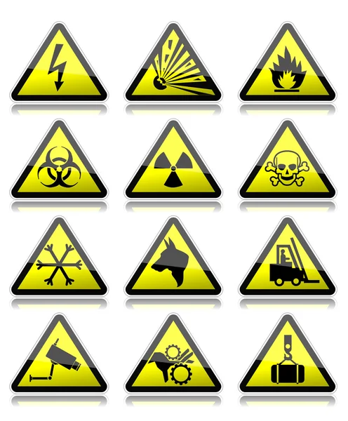 Warning signs — Stock Vector