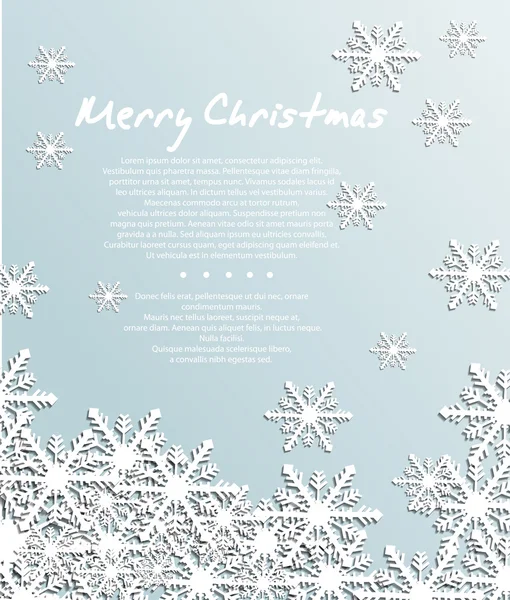 Fond de Noël Snowlfake — Image vectorielle