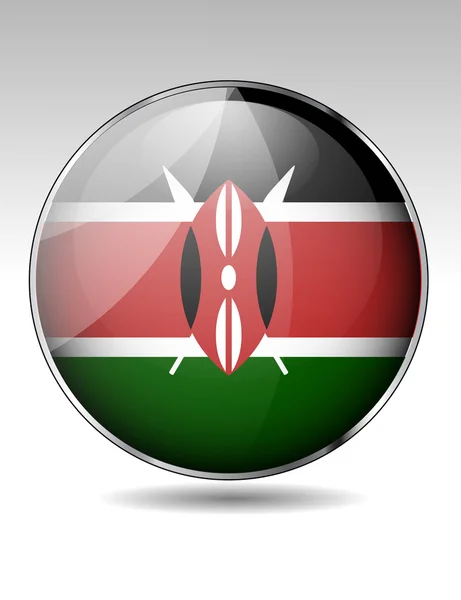 Kenia-Flagge — Stockvektor