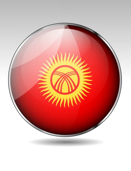 Kyrgyzstan-Flagge — Stockvektor