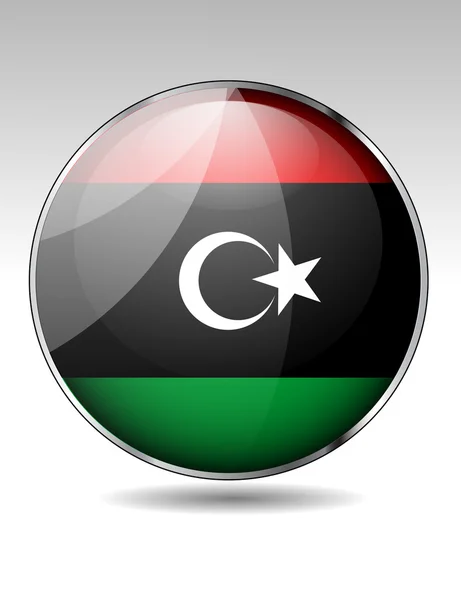 Libysche Flagge — Stockvektor