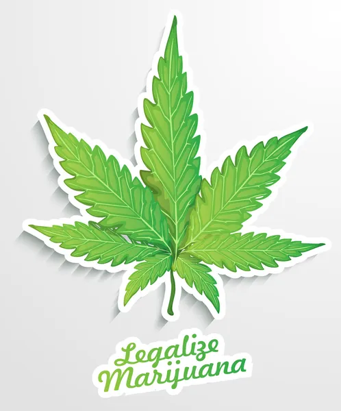 Legalize Marijuana — Stock Vector